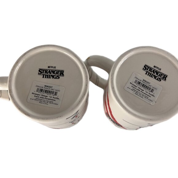 Set of 2 Large 17 oz. Ceramic "Stranger Things" ABC Mugs, NWT by Core Home - Picture 7 of 8